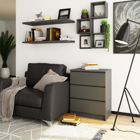 KOMODA K60 3SZ CLP GRAFIT SZARY