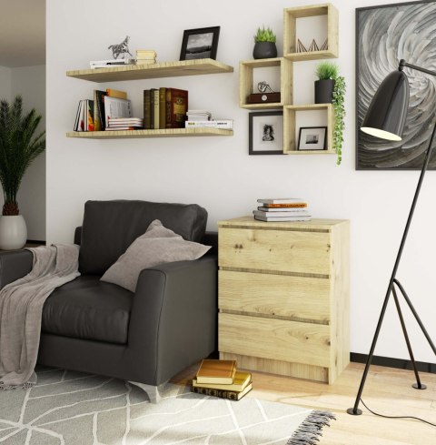 KOMODA K60 3SZ CLP PK DĄB ARTISAN