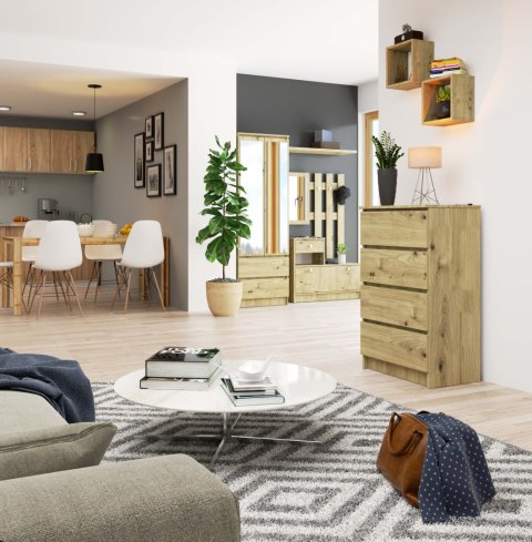 KOMODA K60 4SZ PK DĄB ARTISAN