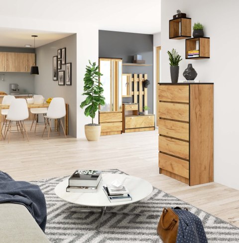 KOMODA K60 5SZ CLP DĄB CRAFT