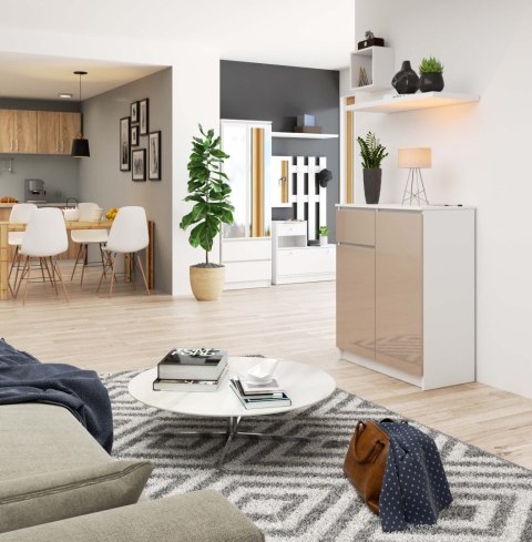 KOMODA K80 2D 1SZ CLP PK CAPPUCCINO POŁYSK