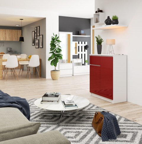 KOMODA K80 2D 1SZ CLP PK CZERWONY POŁYSK