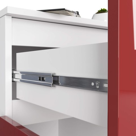 KOMODA K80 2D 1SZ CLP PK CZERWONY POŁYSK