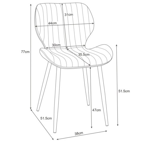 2x KRZESŁO SJ.17 BUTELKOWA ZIELEŃ