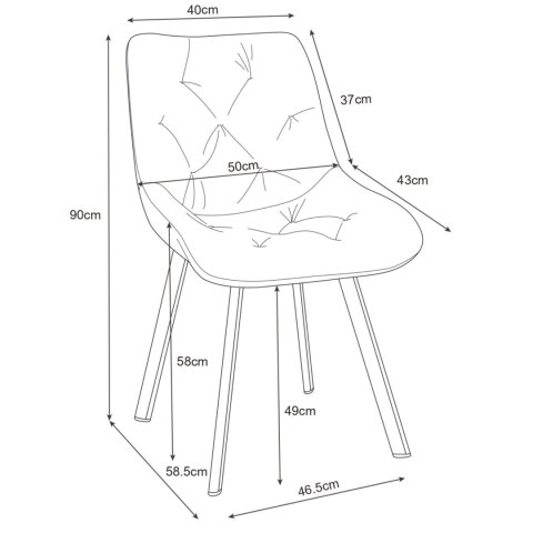 2x KRZESŁO SJ.33 CZARNE