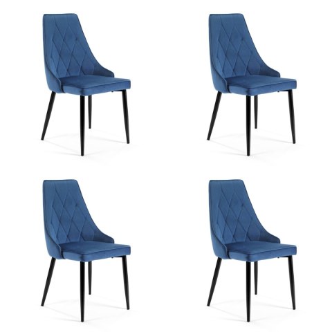 4x KRZESŁO SJ.054 GRANATOWY