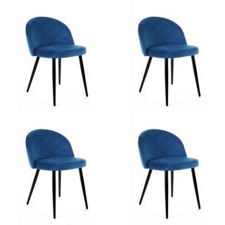 4x KRZESŁO SJ.077 GRANATOWY