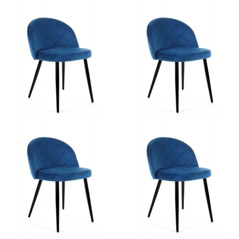 4x KRZESŁO SJ.077 GRANATOWY