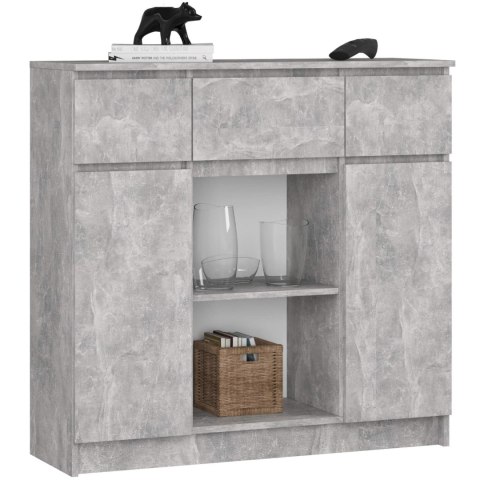 KOMODA K100 2D 3SZ 1P PK BETON