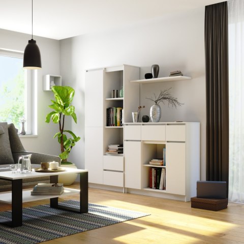 KOMODA K100 2D 3SZ 1P PK BIAŁA