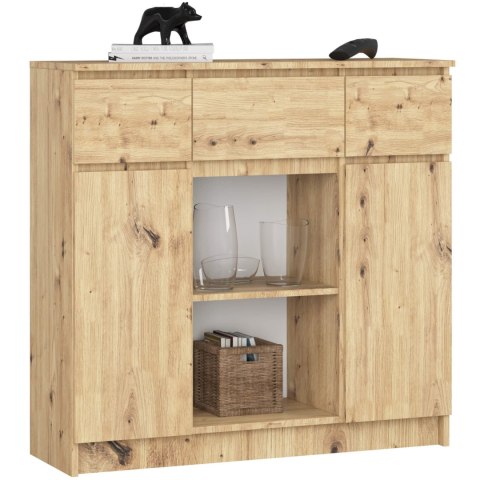 KOMODA K100 2D 3SZ 1P PK DĄB ARTISAN