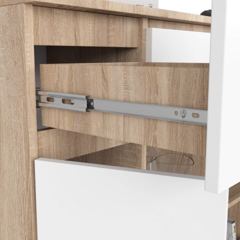 KOMODA K100 2D 3SZ 1P PK DĄB SONOMA / BIAŁY