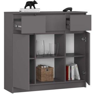 KOMODA K100 2D 3SZ 1P PK GRAFIT SZARY