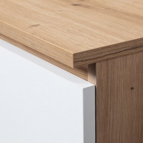 KOMODA K100 2D 3SZ PK DĄB ARTISAN / BIAŁY