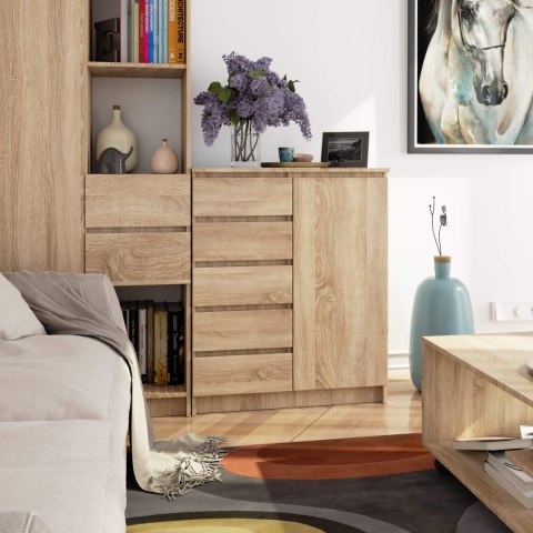 KOMODA K80 1D 5SZ PK DĄB SONOMA