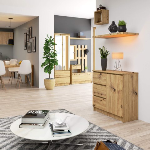 KOMODA K80 JERRY 1D 3SZ PK DĄB ARTISAN