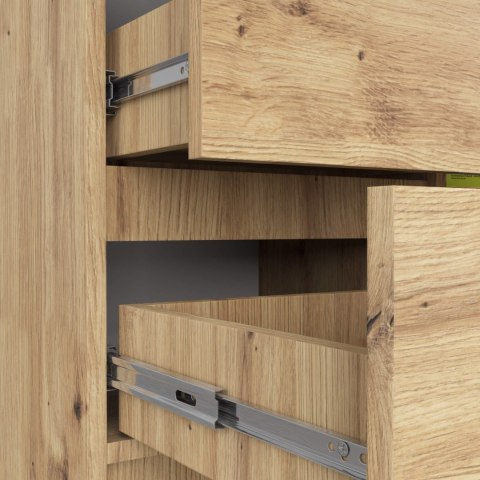 KOMODA K80 JERRY 1D 3SZ PK DĄB ARTISAN