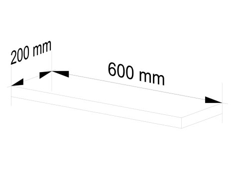 PÓŁKA PS-3 60cm OLCHA