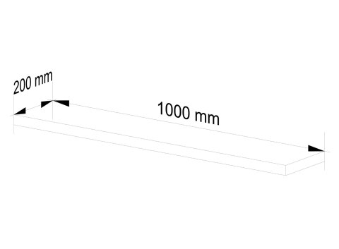PÓŁKA PS-5 100cm OLCHA