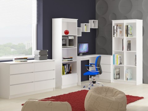 PÓŁKA ŚCIENNA K 25x25cm KOMPLET 3szt BIAŁA