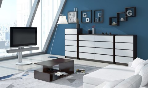 PÓŁKA ŚCIENNA K 25x25cm KOMPLET 3szt WENGE