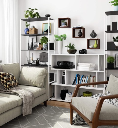 PÓŁKA ŚCIENNA K 25x25cm KOMPLET 3szt WENGE