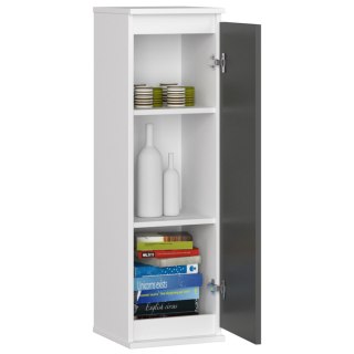 SZAFKA WISZĄCA - WITRYNA W30 CLP BIAŁA / GRAFIT SZARY