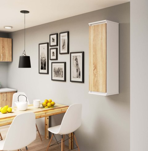 SZAFKA WISZĄCA - WITRYNA W30 CLP BIAŁA / SONOMA