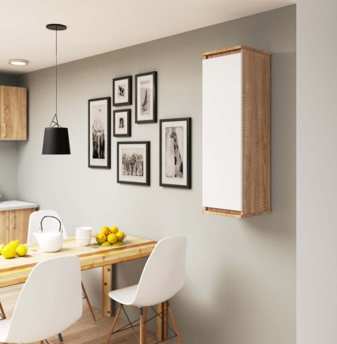 SZAFKA WISZĄCA - WITRYNA W30 CLP SONOMA / BIAŁA