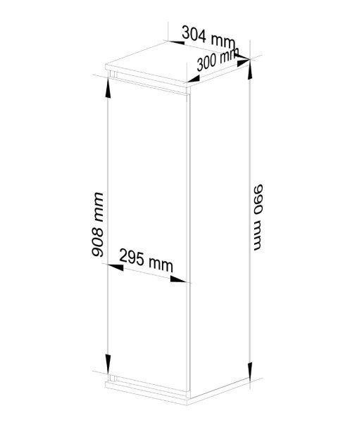 SZAFKA WISZĄCA - WITRYNA W30 CLP SONOMA / VENGE