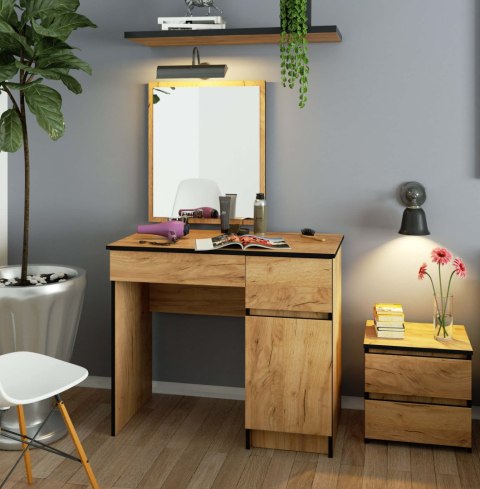 TOALETKA KOSMETYCZNA Z LUSTREM P-2/SL 500x600 PRAWA PK DĄB CRAFT