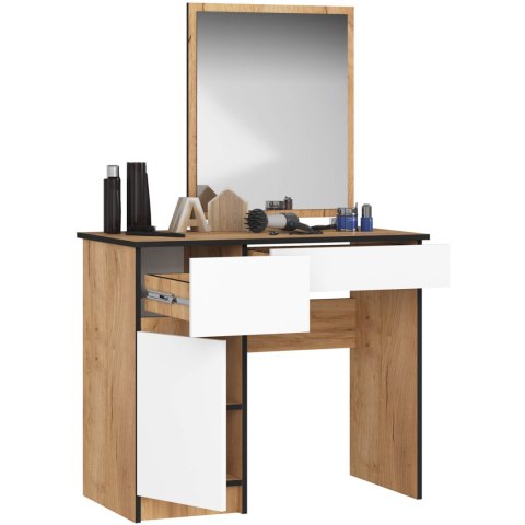 TOALETKA Z LUSTREM CLP P-2/SL LEWE PK DĄB CRAFT / BIAŁA