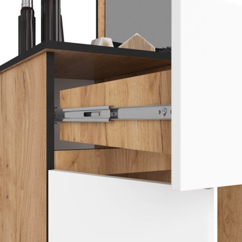 TOALETKA Z LUSTREM CLP P-2/SL LEWE PK DĄB CRAFT / BIAŁA