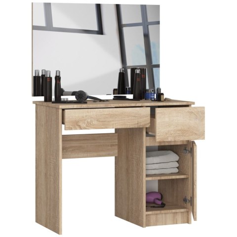 Toaletka z lustrem CLP P-2/SL 900x600 PRAWA PK DĄB SONOMA