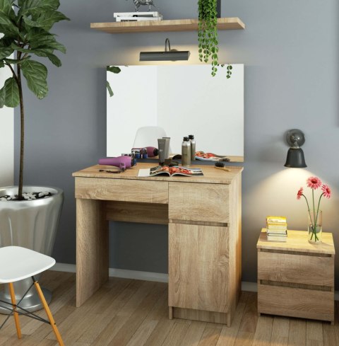 Toaletka z lustrem CLP P-2/SL 900x600 PRAWA PK DĄB SONOMA