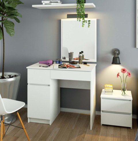 Toaletka z lustrem CLP P-2/SL LEWE PK BIAŁA