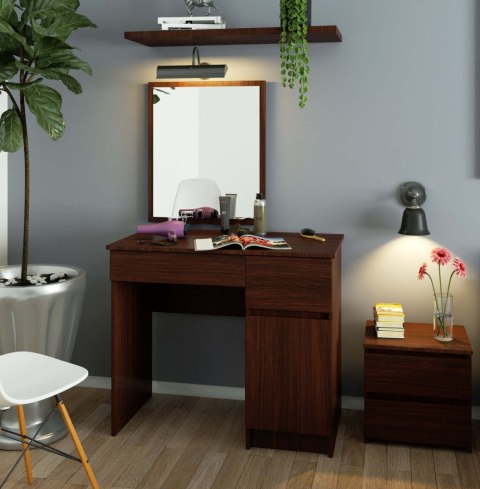 Toaletka z lustrem CLP P-2/SL PRAWA PK WENGE