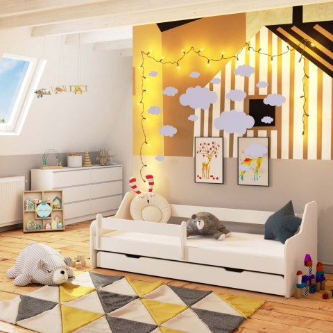 Łóżko dziecięce ACTIV 160x80 Białe + Materac