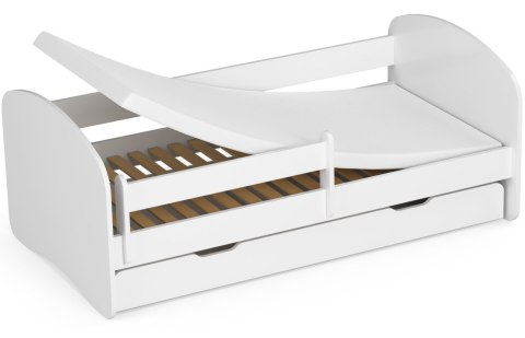 Łóżko dziecięce SMILE 160x80 Białe + Materac