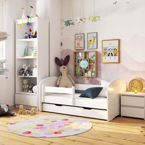 Łóżko dziecięce SMILE 160x80 Białe + Materac
