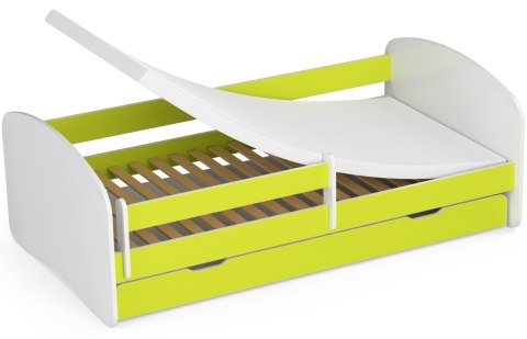 Łóżko dziecięce SMILE 180x90 Limonka + Materac