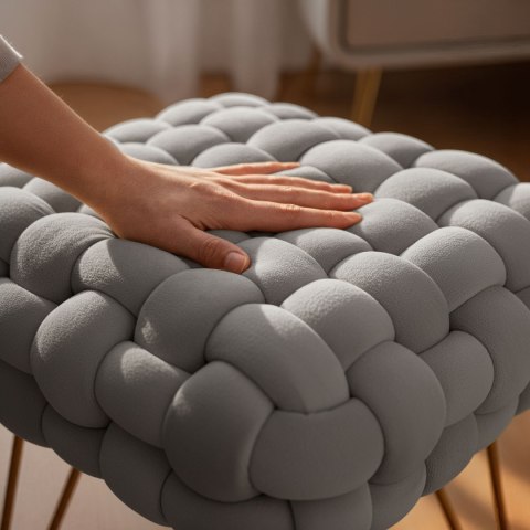 PUFA DOTTY JASNY SZARY