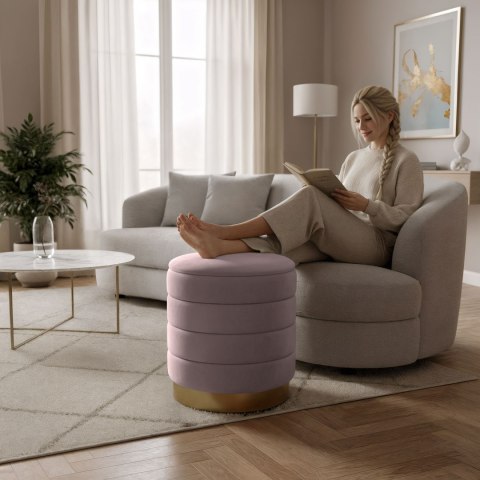 PUFA LUNA PRZYGASZONY RÓŻ