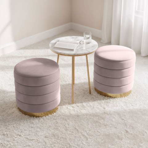 PUFA LUNA PRZYGASZONY RÓŻ