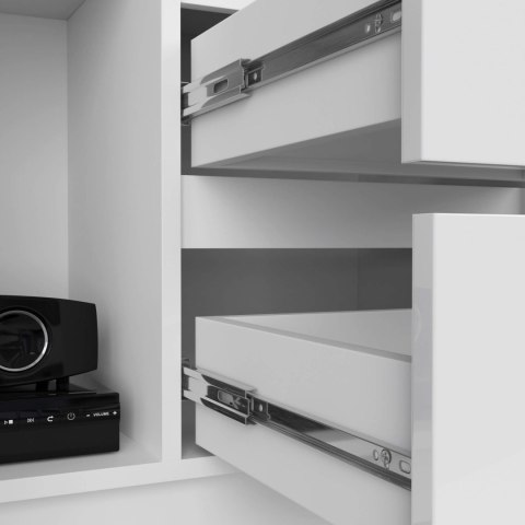 REGAŁ BIUROWY R 80 cm CLP R11 PK BIAŁY / BIAŁY POŁYSK