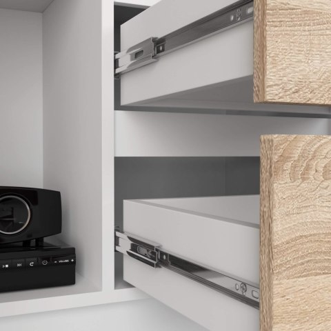 REGAŁ BIUROWY R 80 cm CLP R11 PK BIAŁY / SONOMA