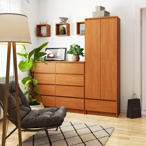 REGAŁ BIUROWY SZAFA R 60 cm CLP 1 SZUFLADA 2 DRZWI PK OLCHA