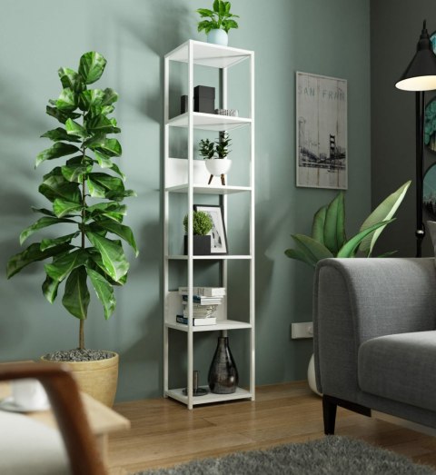 REGAŁ METALOWY LOFT 400 BIAŁY/BIAŁY