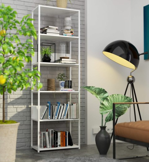 REGAŁ METALOWY LOFT 600 BIAŁY/BIAŁY