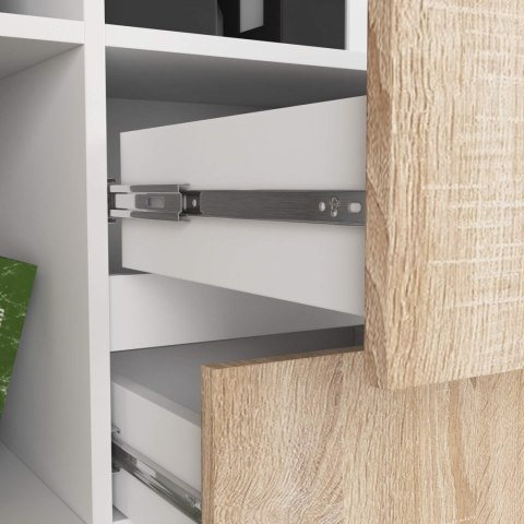 REGAŁ R15 R80 1D 2SZ CLP PK BIAŁY / SONOMA